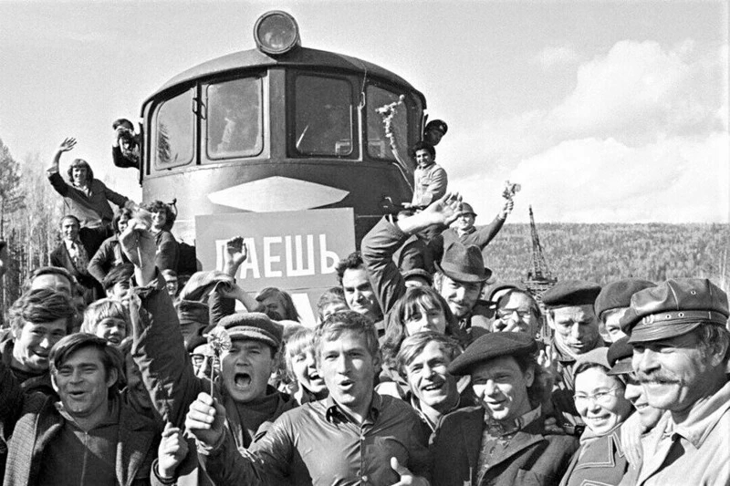 Редкие фотографии строительства БАМа