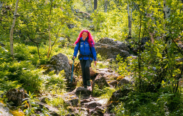 Как многодетная мать Оксана Лыткина шла по Большой Уральской тропе