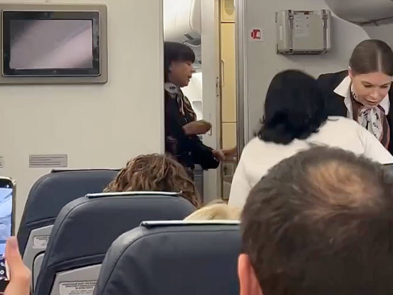 Пассажирка российского самолета начала курить и пригрозила потушить сигарету о стюардессу