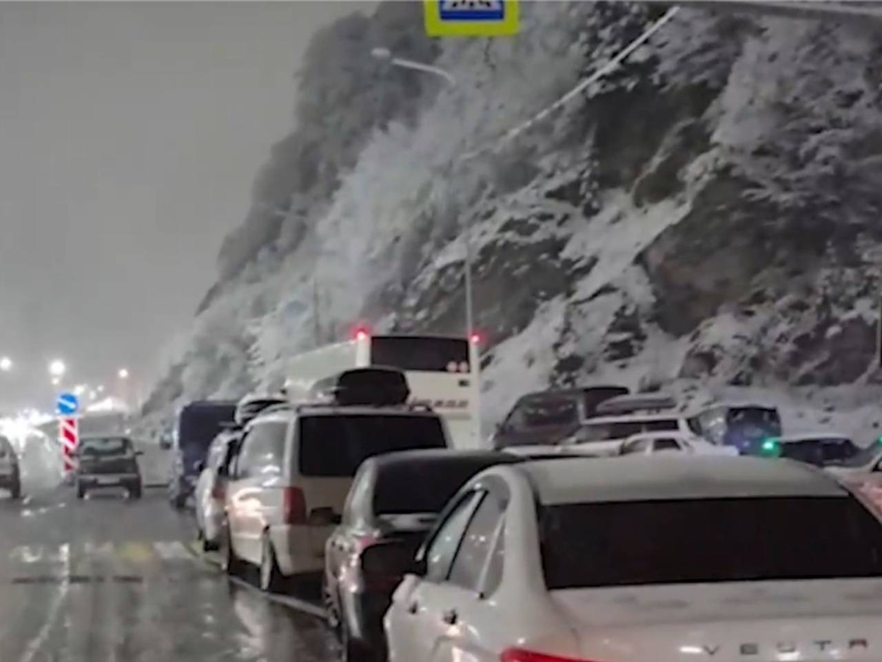 Десятки российских туристов застряли на границе с Грузией