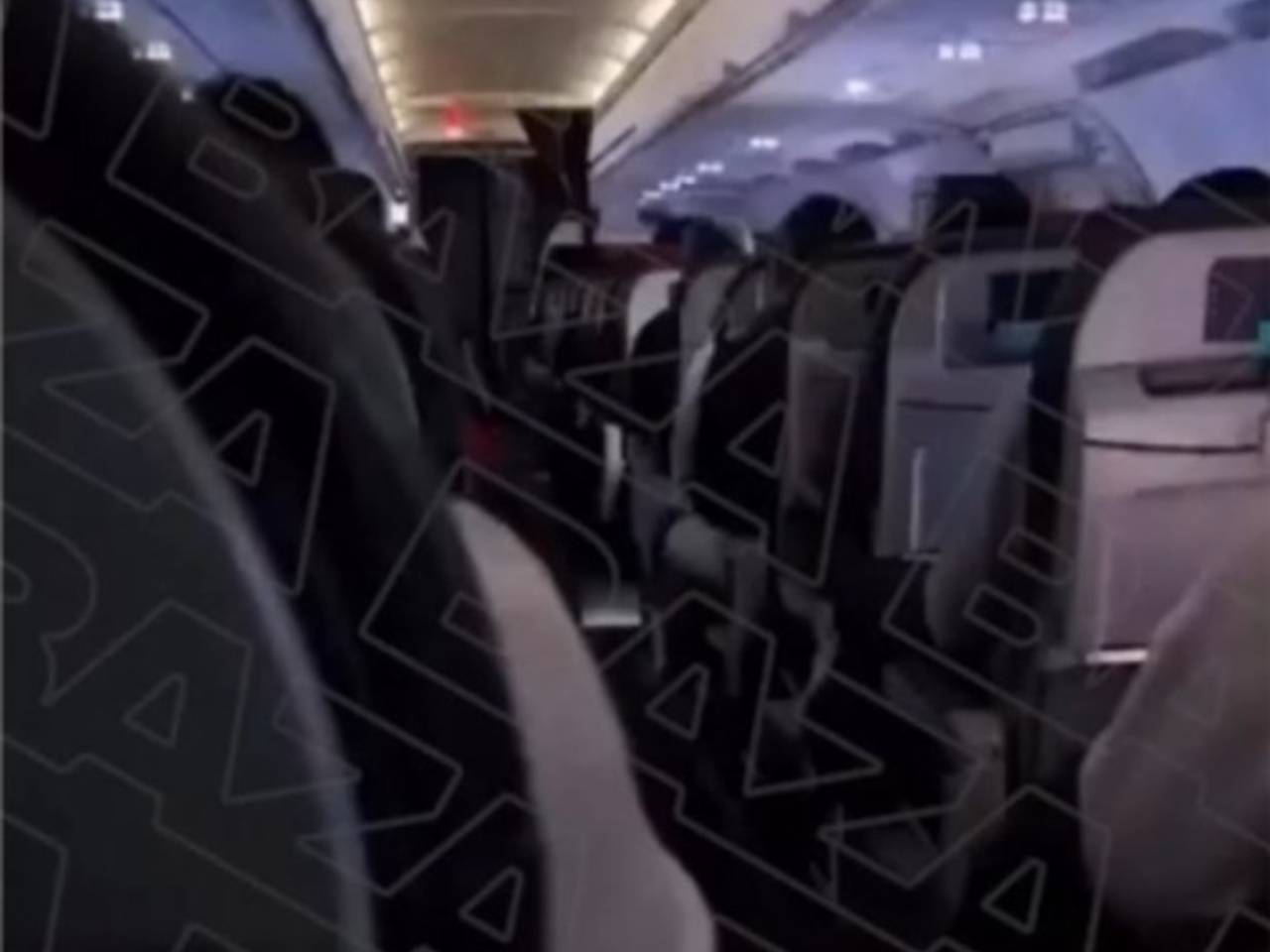 Молния ударила в пассажирский самолет и попала на видео